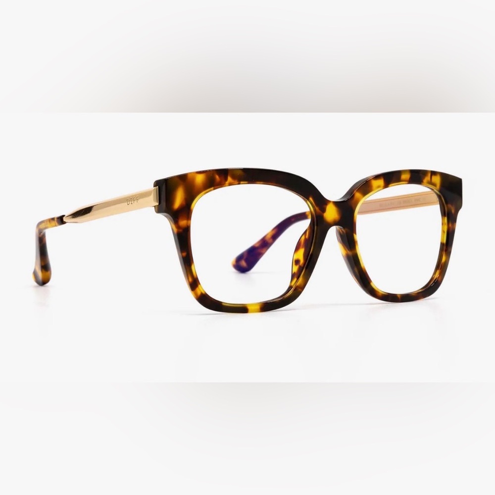 DIFF Bella XS Blue Light Amber‎ Tortoise Glasses